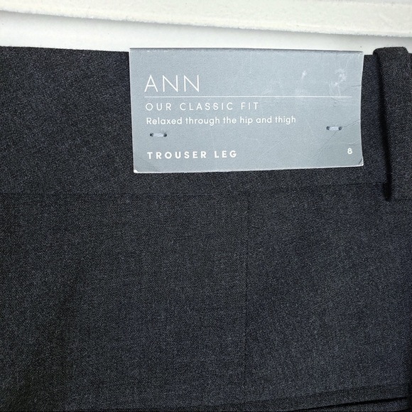 NWOT Ann Taylor Ann Classic Trouser Pants Charcoal - Picture 5 of 9